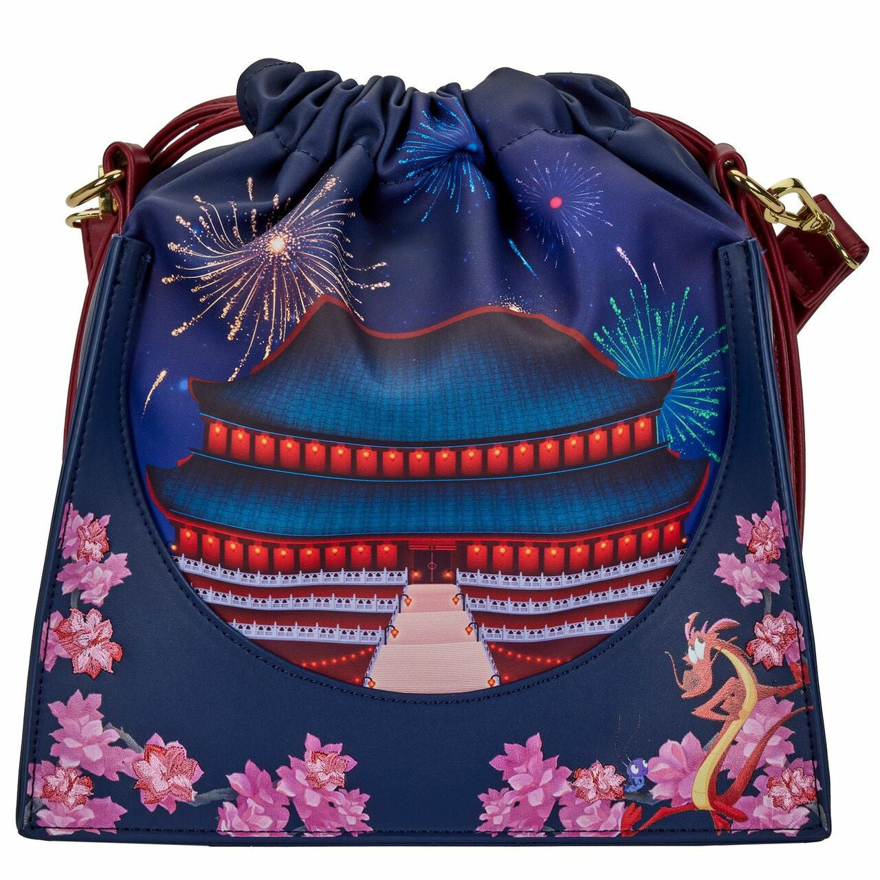 Disney - Loungefly - Sac à main Mulan Castle Cinch Sack