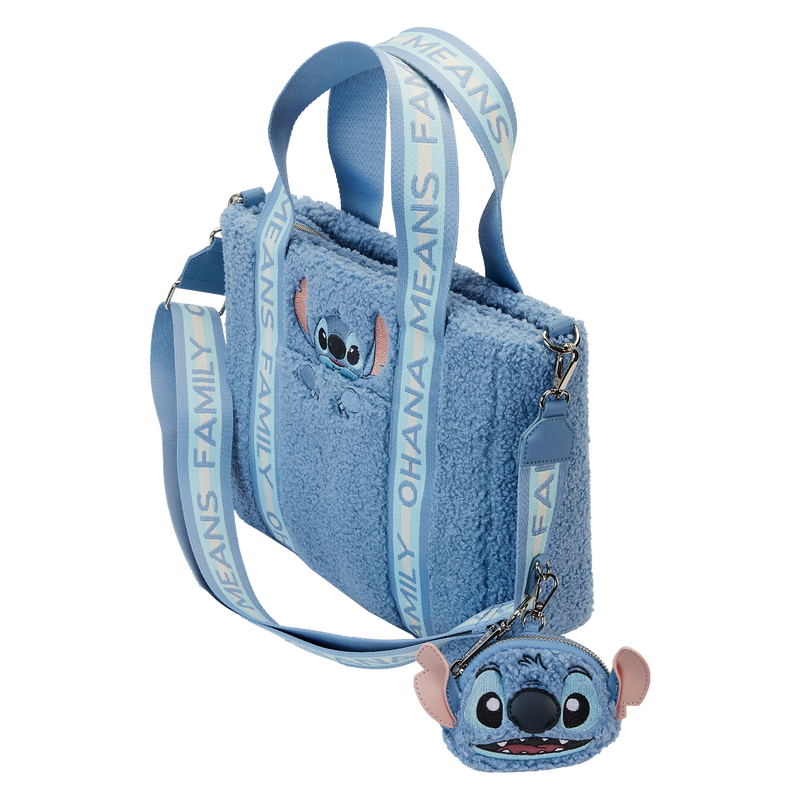 Disney - Loungefly - Sac à main & Porte monnaie Stitch Plush With Coin