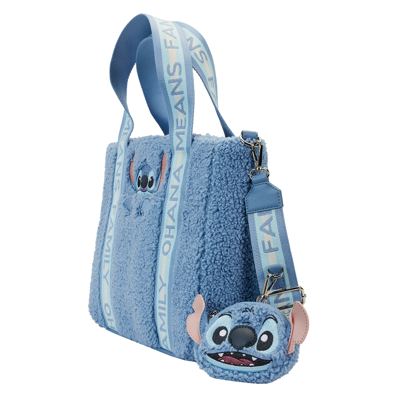 Disney - Loungefly - Sac à main & Porte monnaie Stitch Plush With Coin