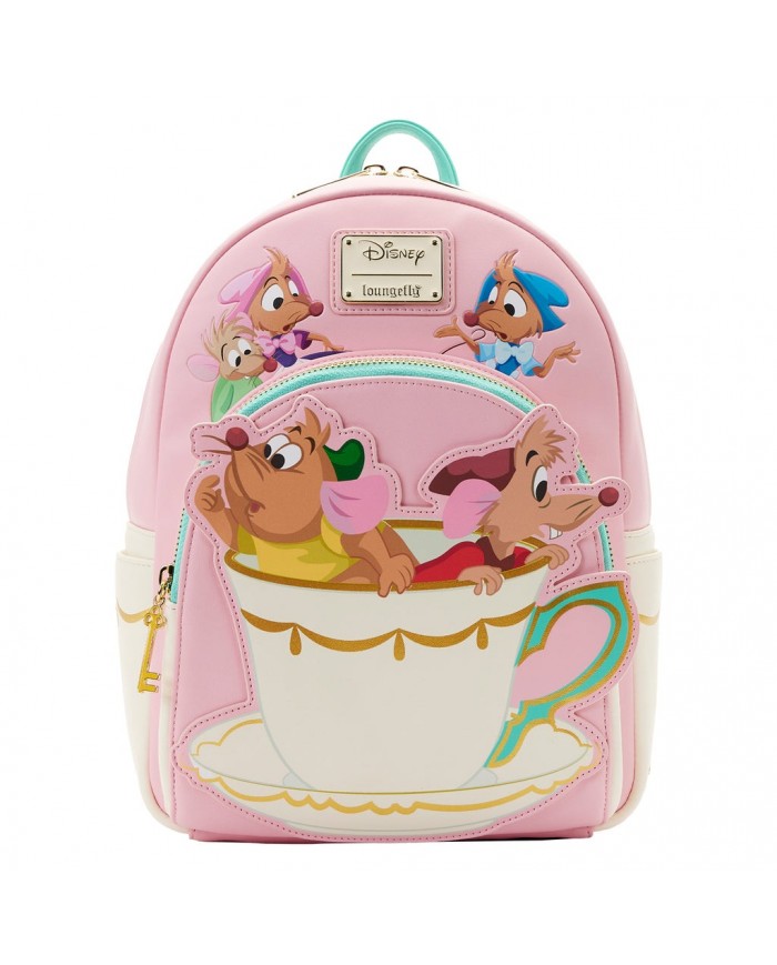 Disney - Loungefly - Sac à dos Cindirella Gus Gus and Jack Teacup